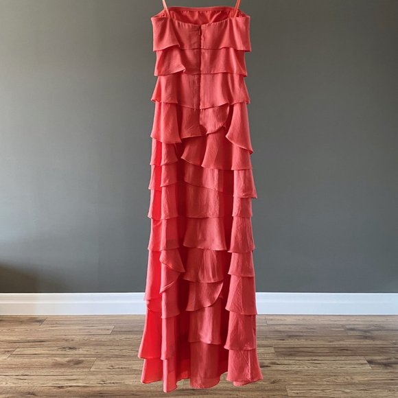 COPY - BCBGMaxAzria Strapless Ruffle Dress - Picture 2 of 6